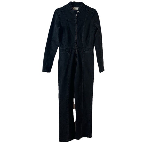 NWOT Free People NEW Small We The Free Jaded One Piece denim jumpsuit bl… - Picture 2 of 4